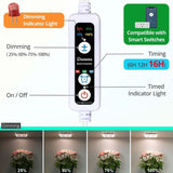 DOMMIA Under Shelf Grow Lights for Indoor Plants, USB LED Panel, 2-Pack