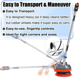 HHQ Commercial Floor Scrubber Machine, Heavy Duty Orbital Floor Cleaner, Multi-Functional Floor Buffer Polisher Machine- Deep Cleaning Tile and Grout, Hardwood Floors and Carpets with Ease, Orb-5
