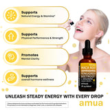 Amua VitalDrops with Ashwagandha, Fenugreek,Maca Root Drops and L-Arginine Liquid Multivitamin for Women and Men,Made with 100% Natural Ingredients (1pcs)