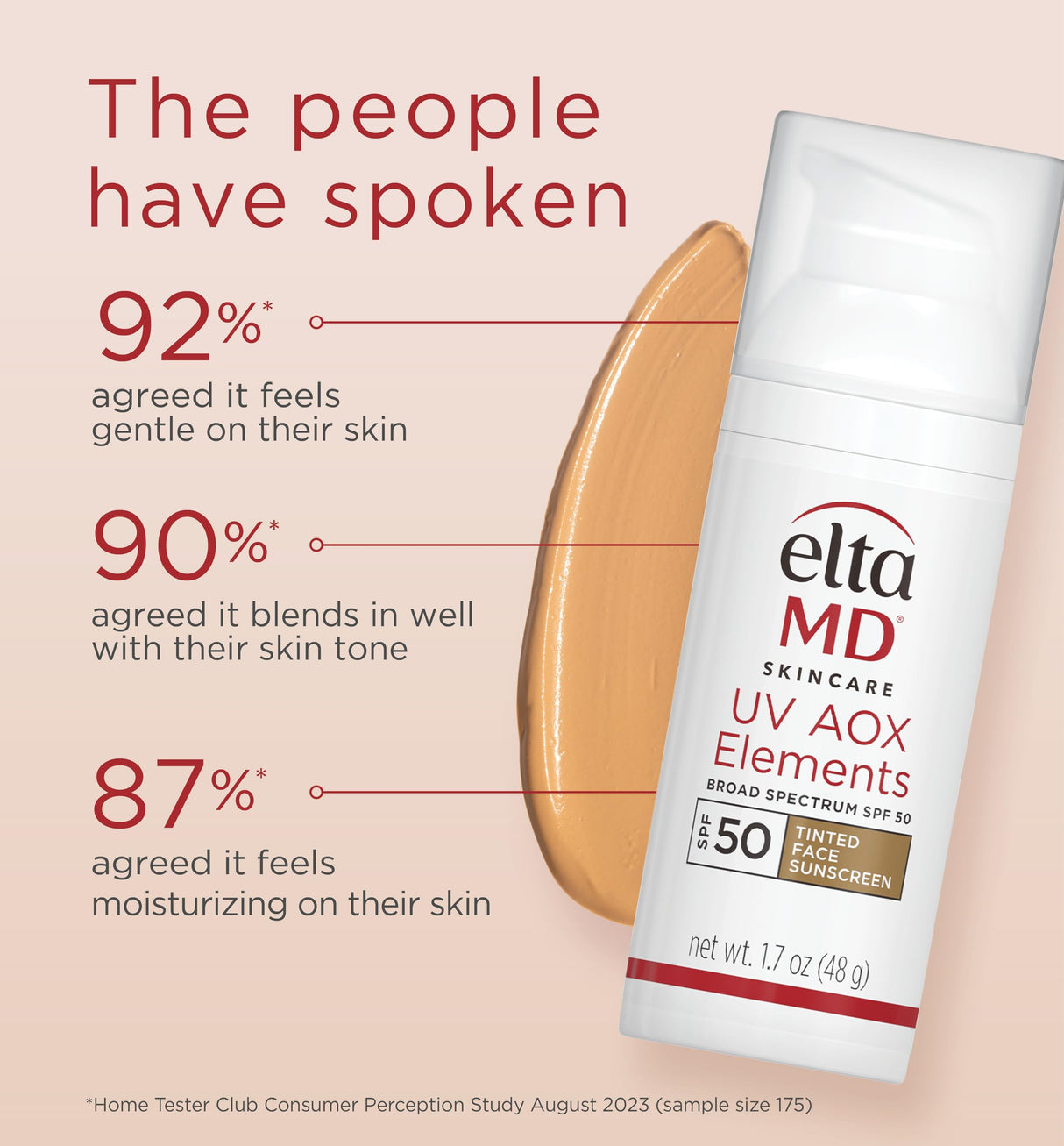 EltaMD UV Elements Tinted Moisturizer with Broad-Spectrum SPF 44, Mineral Face Sunscreen, Water-Resistant, Oil-Free, Face Moisturizer 2.0 oz Airless Pump (2 pack)