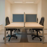 Kuyal Desk Chair Mat for Carpet, 51'' x 63'' Rectangle Transparent Mats for Chairs Good for Desks, Office and Home, Easy Glide, Protects Floors for Low and No Pile Carpeted Floors