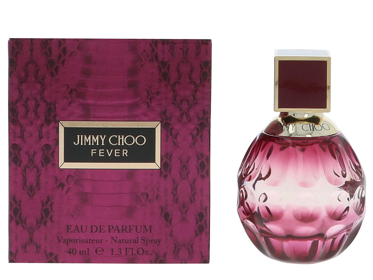 JIMMY CHOO - Fever Eau de Parfum - Women's Perfume - Warm & Floral - With notes of Black Plum Nectar, Heliotrope & Roasted Tonka Bean - 1.3 Fl Oz