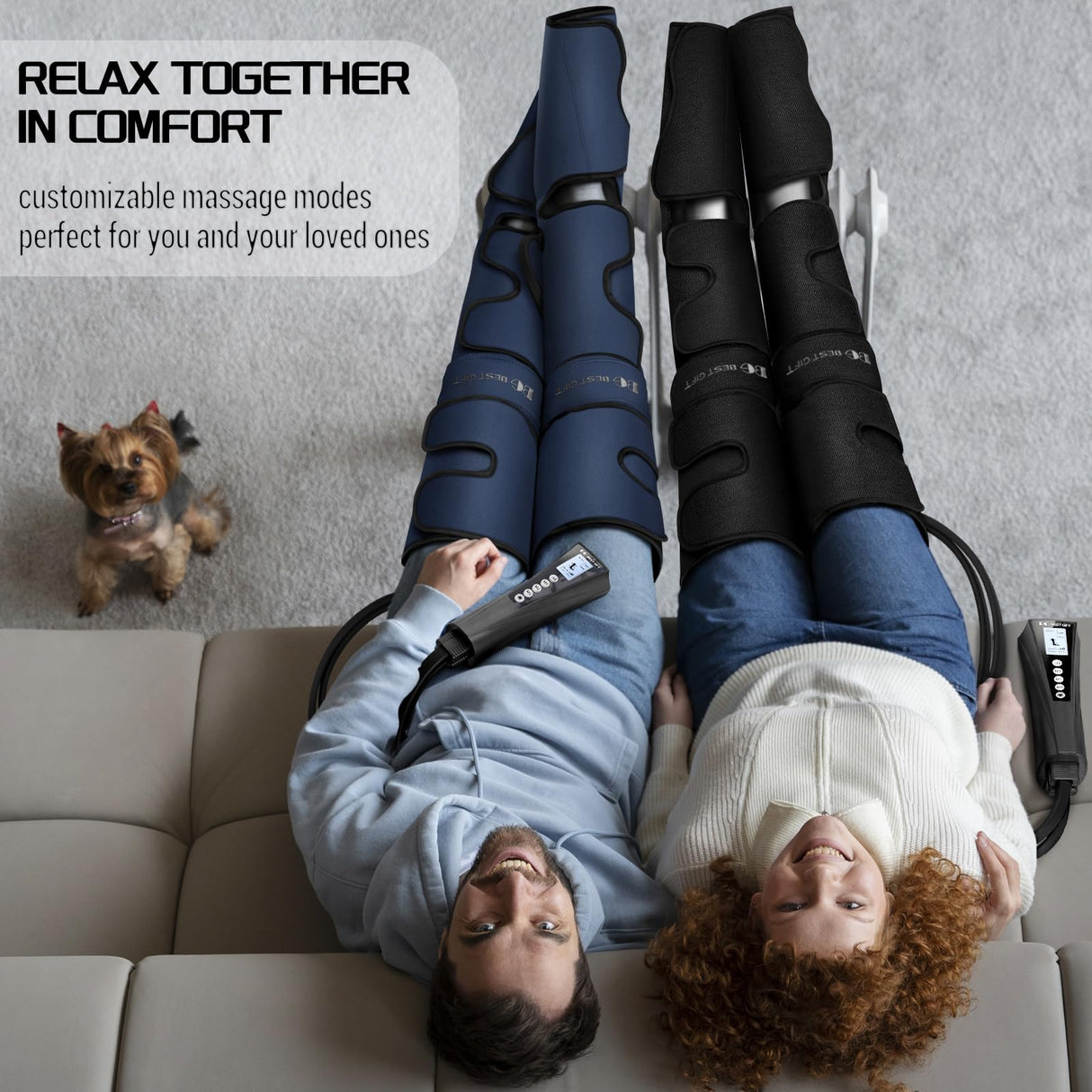 Father's Day Gifts for Dad Men Women Mom, Mother's Day, Christmas, Air Compression Massager with Heat for Foot, Leg, Calf, Thigh, Knee, Helpful for Varicose Veins,Muscle Fatigue, Cramps Swelling Edema