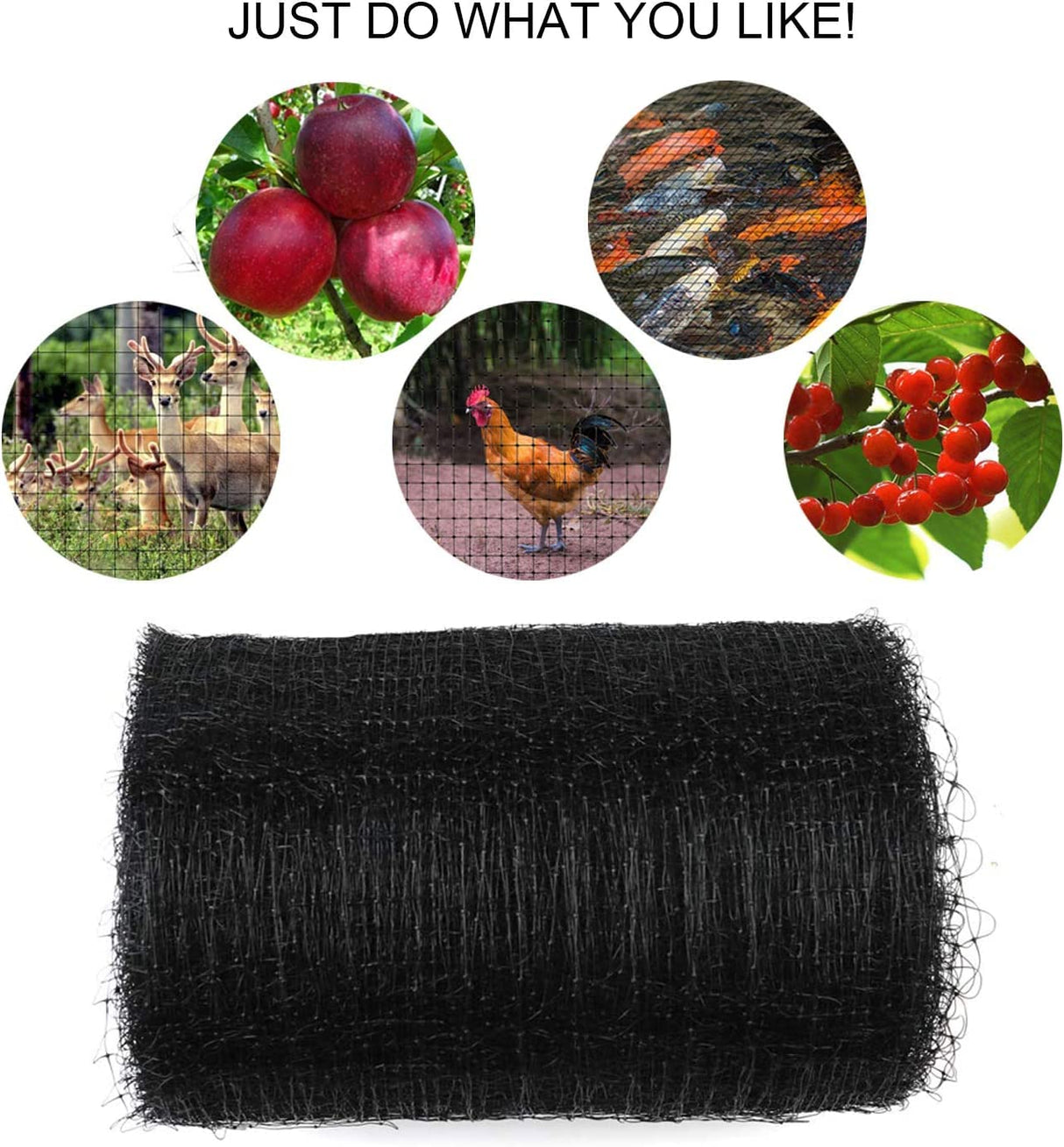 Feitore Deer Fence Netting, 7x100ft Garden Net Bird Netting,Reinforced Edge