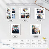 Popotop Large Photo Album Self Adhesive 4x6 5x7 8x10 Scrapbook Album DIY Picture Book,Gifts for Mom,Family Baby and Wedding,with Metal Pen and Plastic Board