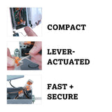 Wago 221-412 Lever-Nuts 2 Conductor Compact Connectors 100 PK