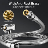 SR SUN RISE NSF Certified Filtered Shower Head with Handheld for Hard Water to Remove Chlorine High Pressure 9-Spray Setting (with Power Wash) Anti-Clog Nozzles (1 Filter, Chrome Silver)