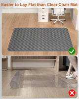 Blvornl Large Office Chair Mat for Hardwood Floor, Rolling Chair Mat for Hard Wood, Large Anti-Slip Hard Floor Protector, Heavy Duty Computer Desk Rug for Office and Home 50"*63" Dark Grey