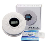 Exhaust Alarm with Visual LCD Display Double Transducer Detection Structure Loud 85dB Alarm for Indoor Observing Carbon Carbonmonoxide Exhaust Transducer Combination
