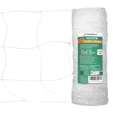 AlpineReach Trellis Netting 4ft x 328ft Heavy Duty Plastic White - 6 Inch Mesh Support Twine for Growing High Yield Tomatoes, Peas, Vine Climbing Plants Fruits Vegetables