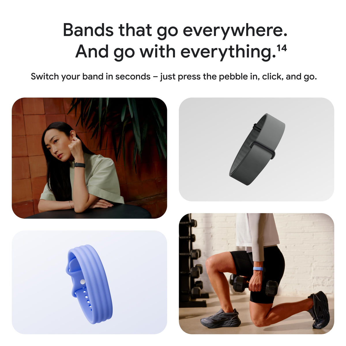Google Fitbit Air - Screenless Activity Tracker, Obsidian