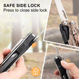 PERWIN Multitool - 26 in 1 Multi Tool Pliers with Pocket Knife, Bottle Opener, Saw, EDC for Survival Camping, Hunting and Hiking, Stainless Steel