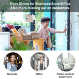 Door Chime,SanJie Wireless Door Sensor Chime When Door Opens,Door Entry Alarm Chime for Business/Home/Kids,500 FT Range,26 Chimes 5 Adjustable Volume, 2 Sensors + 1 Receivers