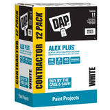DAP Alex Plus Acrylic Latex Caulk, White, 10.1 Oz, 12 Pack (7079818152)