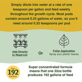 Farmer's Secret Hydroponic Booster Fertilizer - Super Concentrated 4-11-8 Formula - Use with Any Hydroponic or Aeroponic System - Great for Herbs, Veggies, Fruits, and More (32oz)