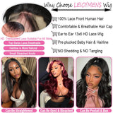 Leicymens 28 INCH 13x6 Lace Front Wigs Human Hair Body Wave Lace Front Wigs Human Hair Pre Plucked With Baby Hair Glueless Wigs For Black Women Hd Lace Front Wigs 180% Density