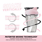 HELIMIX 1.5 Vortex Blender Shaker Bottle Holds Upto 20oz | No Blending Ball or Whisk | USA Made | Portable Pre Workout Whey Protein Drink Shaker Cup | Mixes Cocktails Smoothies Shakes | Top Rack Safe