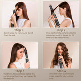 Blow Dryer Brush 5 in 1, Negative Ion Hair Dryer Brush Set Air Styler Curling Wrap Air Curler, Upgrade Hot Air Brush Curling Iron Hair Styling Tools As A Gift for Straight/Curl/Drying/Smoothing