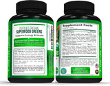 Potent Garden Organic Superfood Greens, Fruit and Veggies Supplement Rich in Vitamins & Antioxidants with Alfalfa, Beet Root & Tart Cherry to Boost Energy, Immunity & Gut Health, Greens Tablets 60 Ct