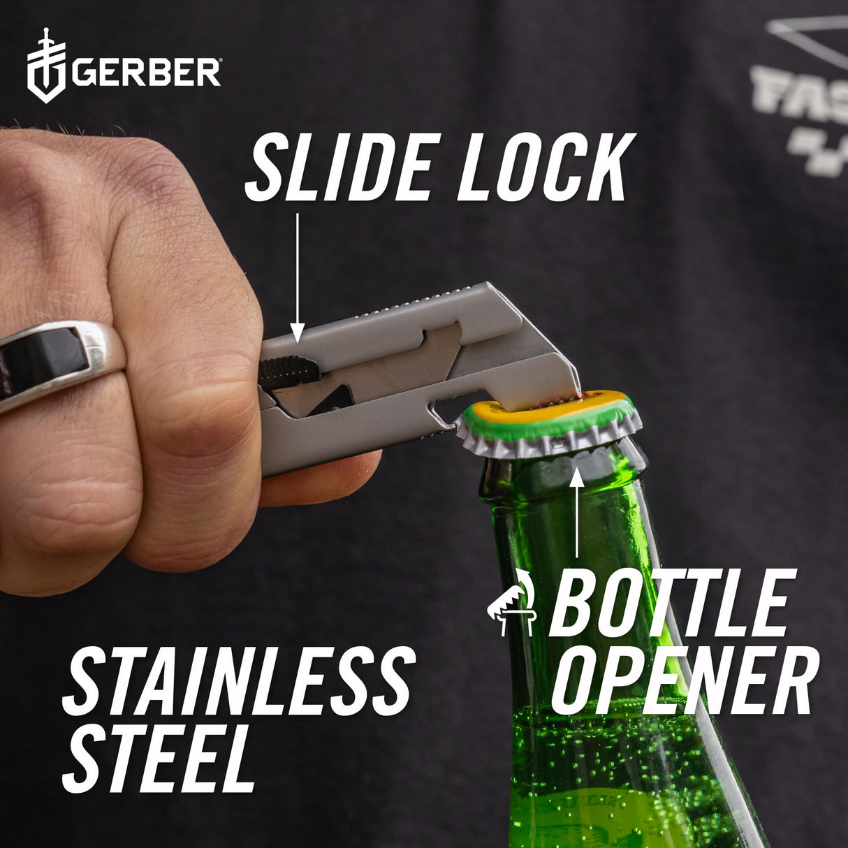 Gerber Gear EAB Utility Knife, Clips to Pocket or Keychain with Replaceable Razor Blade for Everyday Carry, EDC Gear with Box Cutter Retractable, Slim Black