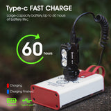 WUBEN E7 EDC Flashlight, 1800 Rechargeable Lumens Mini Flashlight, Super Bright Small Flashlight, 6 Modes IP68 Built-in Waterproof Handheld Flash Light for Emergencies Camping Hiking
