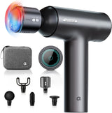 arboleaf Massage Gun with Heat and Cold, 6 Speeds Muscle Massage Gun Deep Tissue with Case, Powerful Percussion Massager for Home Gym Office Muscle Back Pain Relief, Gift