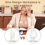 NCVI Silicone Breast Milk Collector Catcher, Let Down Manual Breastmilk Saver Collection Cup for Leaking Milk, Wearable Nursing Cups BPA Free, Invisible Slim Design for Regular Bra, 2.3oz/70mlx2 Count