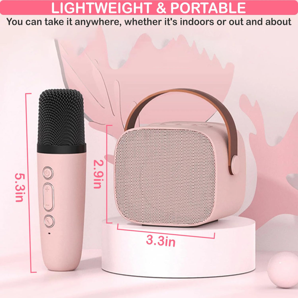 Mini Karaoke Machine for Kids & Adult, 4-12 Years Old Girls Christmas Birthday Gift for Boys, Karaoke Toys Gifts for Girls Ages 4, 5, 6, 7, 8, 9, 10, 12 +Year Old Birthday Party