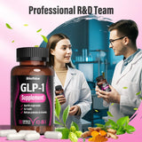 BIKAYALUE GLP-1 Alternative Supplement, with Akkermansia Probiotics 30 Billion, Hops, Green Tea Extract – Metabolism & Gut Health, Digestive Wellness Support - 90 Capsules (30 Servings)