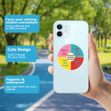 144 Pcs Breath Calm Anxiety Sensory Stickers Reusable Mindfulness Stickers Calming Strips Adhesive Sensory Strips for School Office Classroom Desk Teens Counselor Fidget Supplies Christmas Gifts