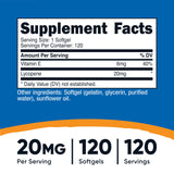 Nutricost Lycopene (20mg) 120 Softgels - Gluten Free, Non-GMO