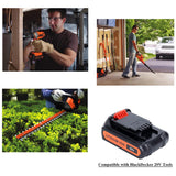 Lasica 2Pack 4.0Ah 20V MAX LBXR20 Compatible with Black and Decker Weed Eater 20V Battery LB2X4020 LBXR2020-OPE LBXR20-OPE2 LBXR20B-2 LB2X3020-OPE LBXR20BT 20 Volt Max Outdoor Cordless Power Tools