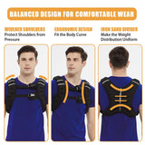 BITLIFUN Weighted Vest for Men Workout，Strength Training Weight Vest for Men and Women, Workout Equipment for Training,Running,Jogging,etc - 8lbs,12lbs,16lbs,20lbs,25lbs (16LBS (7.3KG), Black)