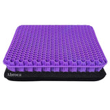 Gel Seat Cushion for Long Sitting, Double Thick Office Desk Home Wheelchair Seat Cushions for Back Hip Sciatica Tailbone Pain Sore Pressure Relief, Gel Cooling Game Chair Pads for Car Truck Driver