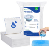 90 Pcs Commode Absorbent Pads for Bedside Toilet Chair Bucket, Commode Liners Pads, Disposable Bedside Commode Pads with Absorbent Gel, Portable Toilet Pads for Medical Care