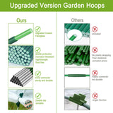 Garden Hoops for Raised Beds - Rust-Free Fiberglass Garden Hoops Support