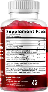 Vitamatic Tart Cherry with Celery Seed Gummies – 4000mg Equivalent Per Serving (from 10:1 Extract, 400mg) - 2-Pack