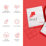 The Patch Remedy Energy Patch | Guarana, Taurine, Glucuronolactone, Green Tea, B Vitamins | 30 Patches