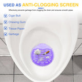 32 PACK Urinal Deodorizer Screen with 100 Gloves-3D Wave Anti-Splash Odor Protection Urinal Cakes for Men Toilets, Four Scents Urinal Mats