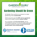 GARDEN GURU Hand Grass Clipper Scissors – Classic Forged Steel Grass Shears Pruners – Comfort Grip Handles – Perfect for Hand Edging Lawn, Trimming Shrubs & Flowers, Gardening, Landscaping