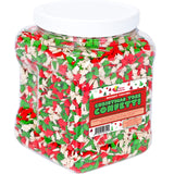 Christmas Sprinkles - 1.2 Pounds - Bulk Red and Green Tree Confetti - Holiday Sprinkles for Cookie Decorating - Christmas Jimmies for Gingerbread Cookies, Baking, Cupcakes