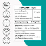 Supersmart - H. Pylori Fight 20 Billion CFU per Day - Probiotic Lactobacillus Reuteri Supplement | Non-GMO & Gluten Free - 120 Vegetarian Capsules