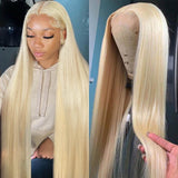 BZN 613 13x6 Lace Front Wig Human Hair 28 Inch 200 Density 613 Lace Front Wig Human Hair Blonde Wig Human Hair Straight Lace Frontal Wig Human Hair Pre Plucked With Baby Hair