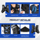 BIBIVENTA Weighted Vest for Women & Men, 8lb Body Weight Vest with Touchscreen Phone Holder & Reflective Stripe, Workout Equipment for Weight Loss, Fitness, Walking, Running, Cardio, Strength Training