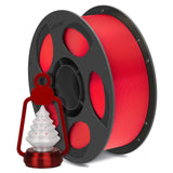 ANYCUBIC Silk Christmas Filament for Christmas Gifts and Decorations, Clog-Free Shiny 3D Printer PLA Filament 1.75mm Dimensional Accuracy +/- 0.02mm, 1KG Reusable Spool (2.2 lbs), Silk Christmas Red