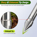 Soil Probe Rod, 33"-48" Septic Tank Locator Tool, Stainless Steel Probing Rod, Ground Probe Rod with T Handle, Ground Rod Tool for Soil Compaction, Gardening, Locating Underground Pipes & Gopher Runs
