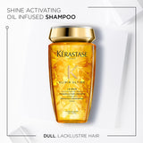 KERASTASE Elixir Ultime Le Bain Shampoo - Oil Inflused Hydrating Shampoo, Nourishes and Enhances Shine in Dry Hair, Instantly Softens and Smooths