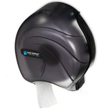 San Jamar Oceans Plastic Single Jumbo Bath Tissue Dispenser, 3.25" Core, Black Pearl