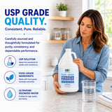 US+ Food Grade 3% Hydrogen Peroxide - Versatile All-Natural Cleaner - Made in USA - 1 Gallon (128 Fl Oz)