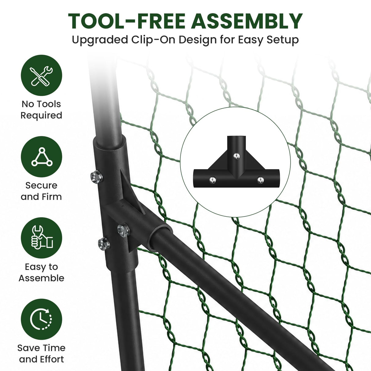 Heavy Duty Garden Arch Trellis for Climbing Plants, 20mm Thick Rustproof Metal Frame, Easy Assembly No Tools, 7.2ft Tall Vine Support with Netting & Gloves for Cucumbers Beans Roses